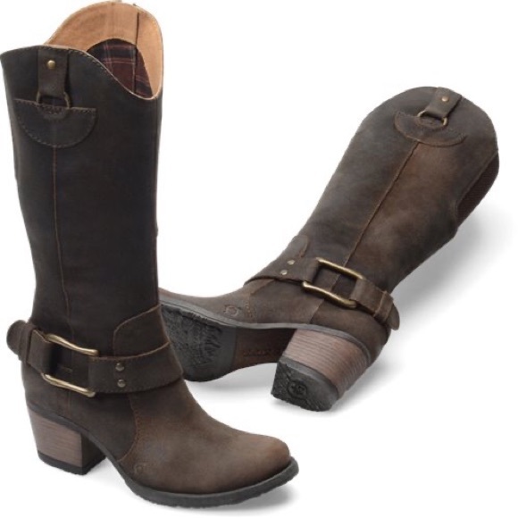 Born Shoes - Born Loreza Brown Rustic Leather Boots